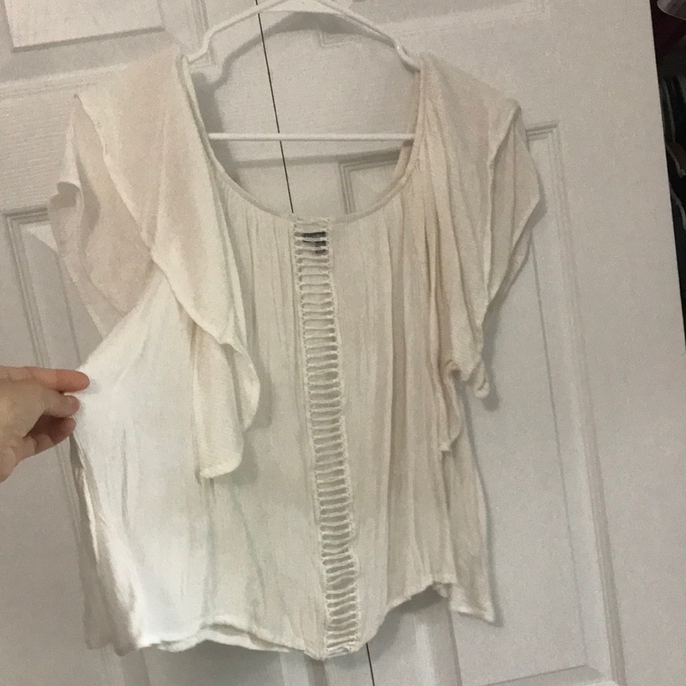 Lace white blouse